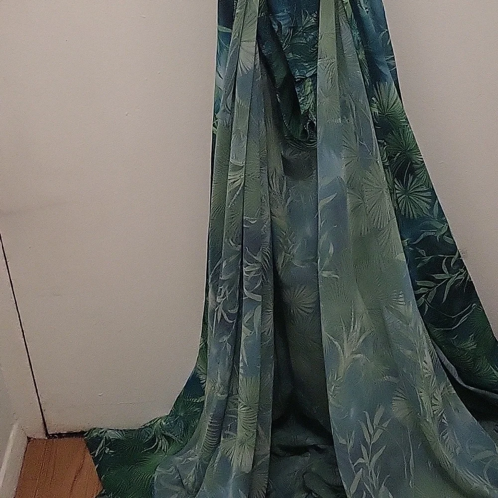 J LO MAXI GREEN MAXI DRESS REPLICA - Picture 2 of 8